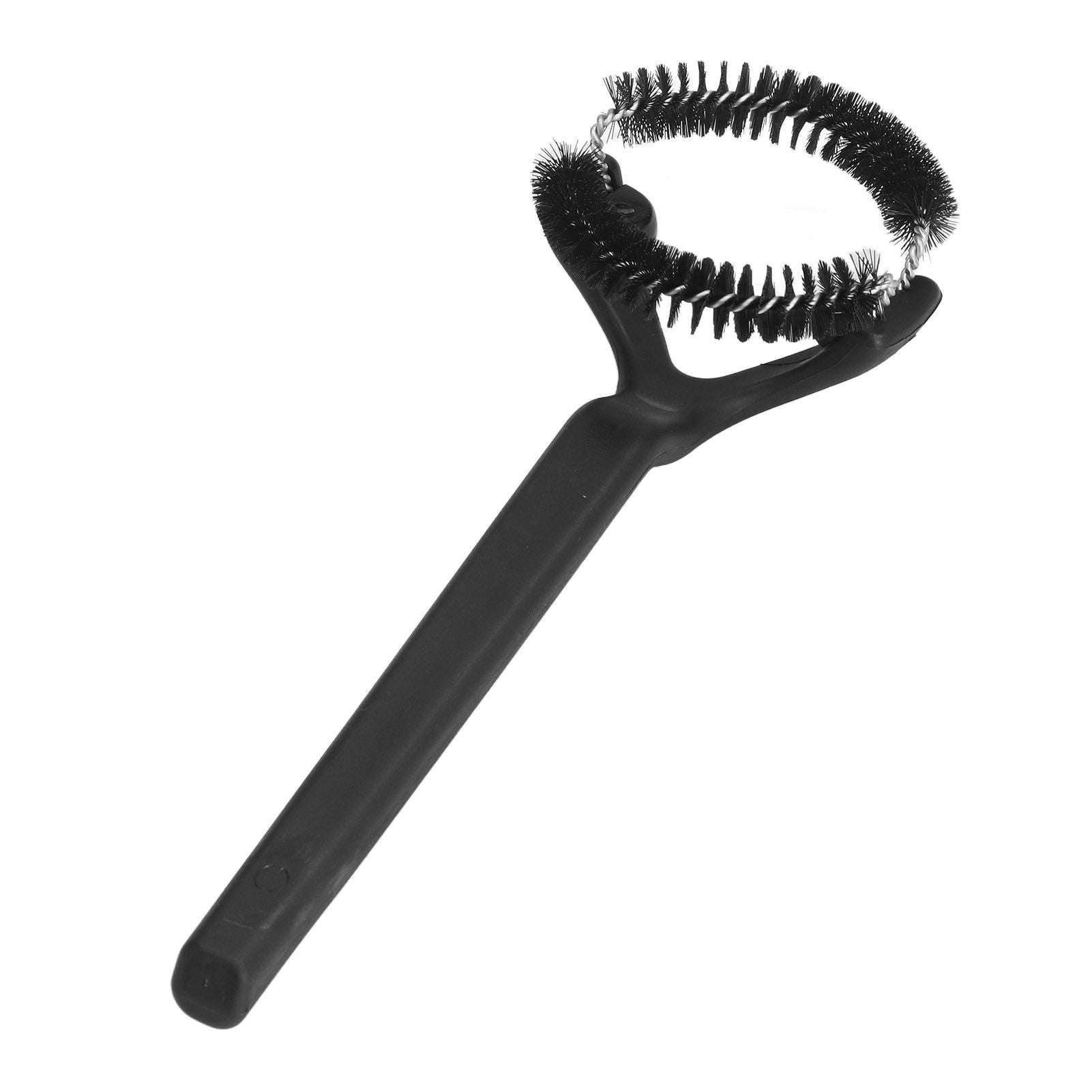 Coffee Machine Cleaning Brush Detachable Round Elbow Coffee Brush Short Handle Brew Head Cleaning Tools 58mm V1294-YM0523-3118220070912