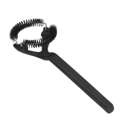 Coffee Machine Cleaning Brush Detachable Round Elbow Coffee Brush Short Handle Brew Head Cleaning Tools 58mm V1294-YM0523-3118220070912