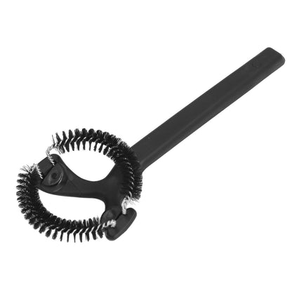 Coffee Machine Cleaning Brush Detachable Round Elbow Coffee Brush Short Handle Brew Head Cleaning Tools 58mm V1294-YM0523-3118220070912