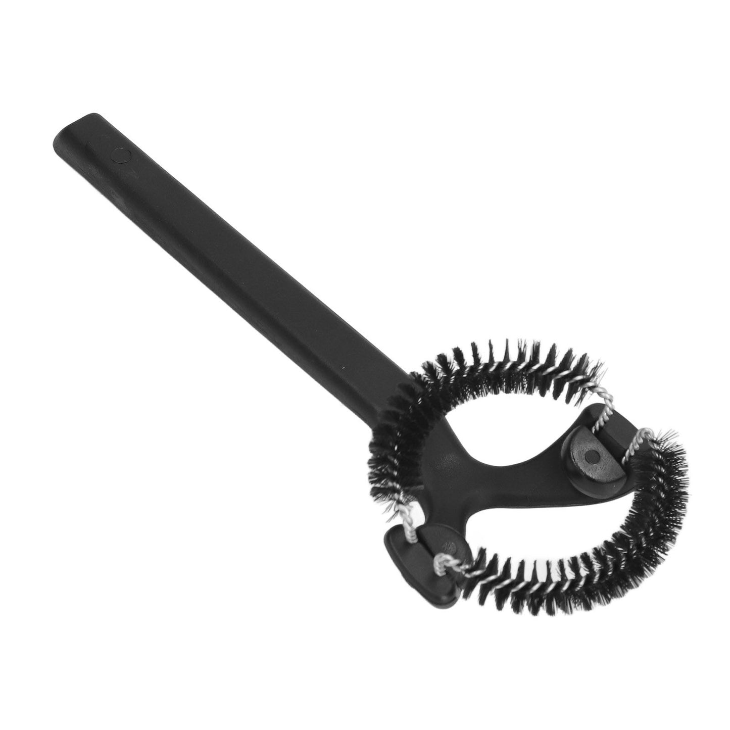 Coffee Machine Cleaning Brush Detachable Round Elbow Coffee Brush Short Handle Brew Head Cleaning Tools 58mm V1294-YM0523-3118220070912