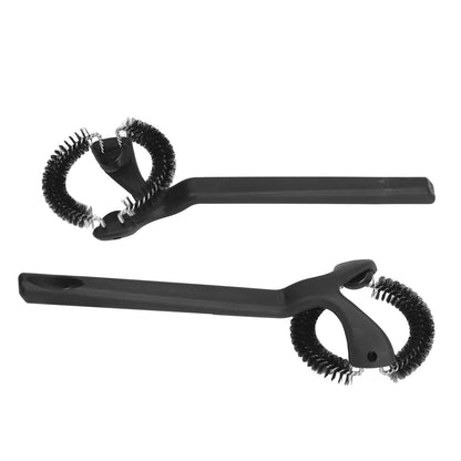 Coffee Machine Cleaning Brush Detachable Round Elbow Coffee Brush Short Handle Brew Head Cleaning Tools 58mm V1294-YM0523-3118220070912
