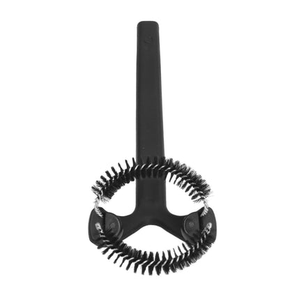Coffee Machine Cleaning Brush Detachable Round Elbow Coffee Brush Short Handle Brew Head Cleaning Tools 58mm V1294-YM0523-3118220070912