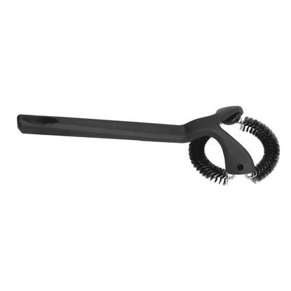 Coffee Machine Cleaning Brush Detachable Round Elbow Coffee Brush Short Handle Brew Head Cleaning Tools 58mm V1294-YM0523-3118220070912
