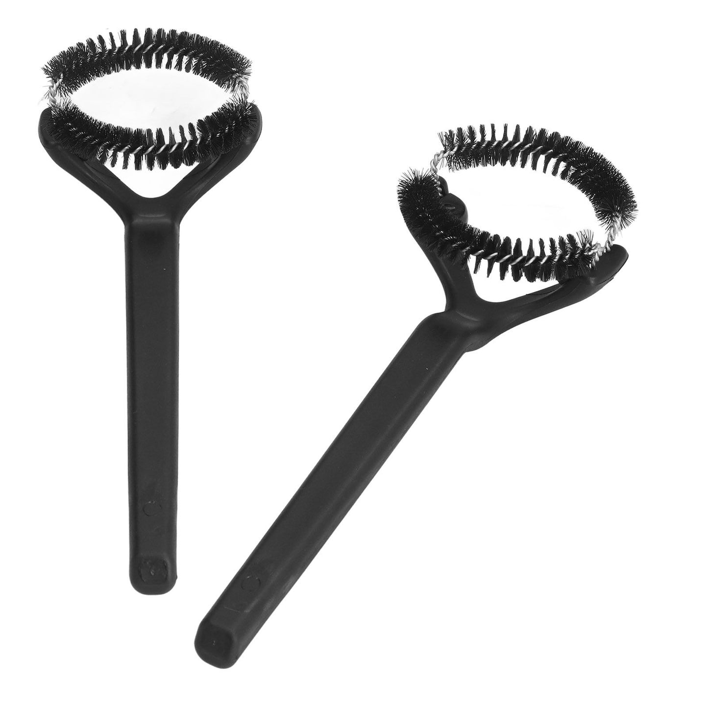 Coffee Machine Cleaning Brush Detachable Round Elbow Coffee Brush Short Handle Brew Head Cleaning Tools 58mm V1294-YM0523-3118220070912