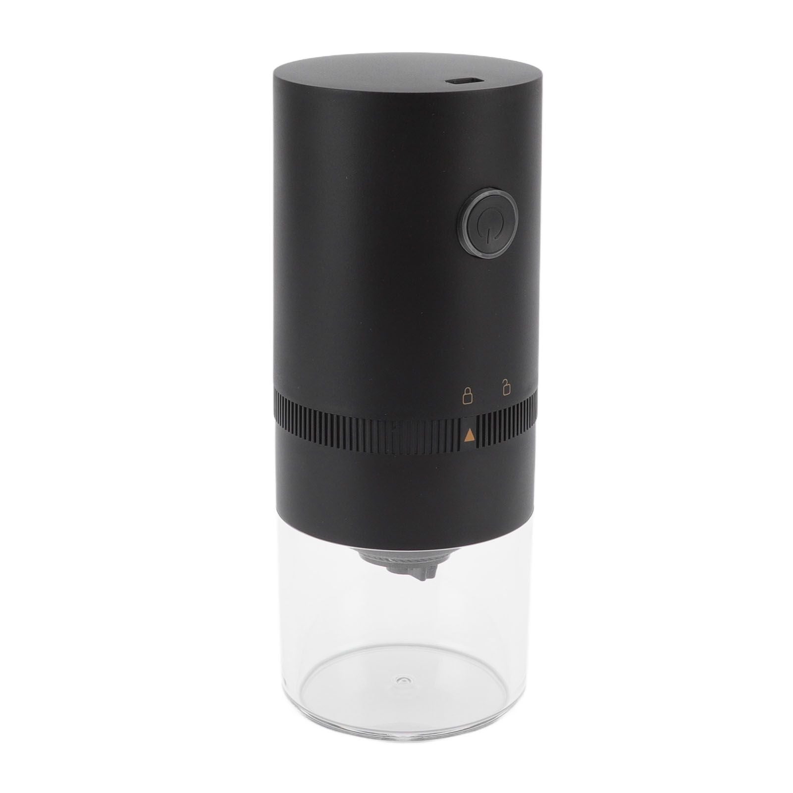 Electric Coffee Grinder USB Charging Black Simple Operation Coffee Bean Grinder for Home Camping Travel 3.7V V1294-YM0523-3118220071011