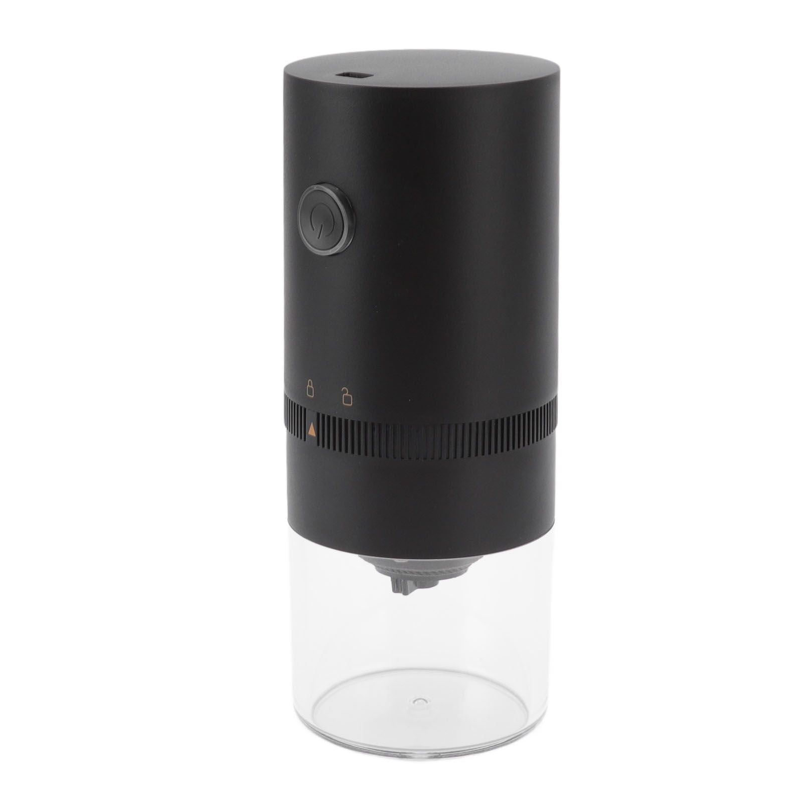 Electric Coffee Grinder USB Charging Black Simple Operation Coffee Bean Grinder for Home Camping Travel 3.7V V1294-YM0523-3118220071011