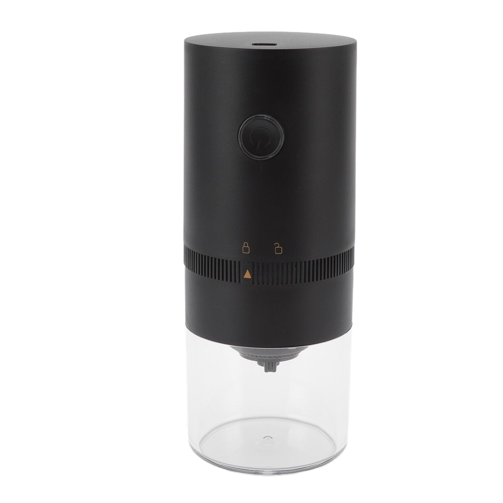 Electric Coffee Grinder USB Charging Black Simple Operation Coffee Bean Grinder for Home Camping Travel 3.7V V1294-YM0523-3118220071011