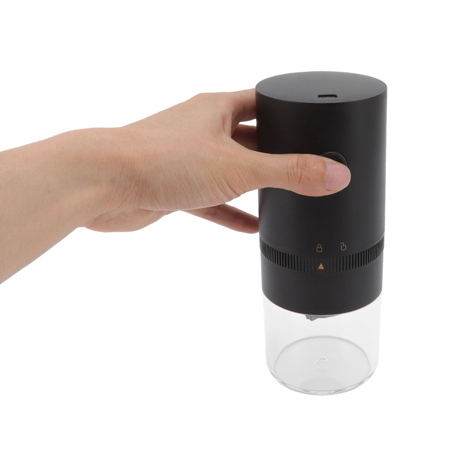 Electric Coffee Grinder USB Charging Black Simple Operation Coffee Bean Grinder for Home Camping Travel 3.7V V1294-YM0523-3118220071011