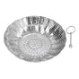 Steaming Plate Detachable Handle Design Retractable Stainless Steel Corrosion Resistant Food Steaming Tray V1294-YM0523-3118220073611