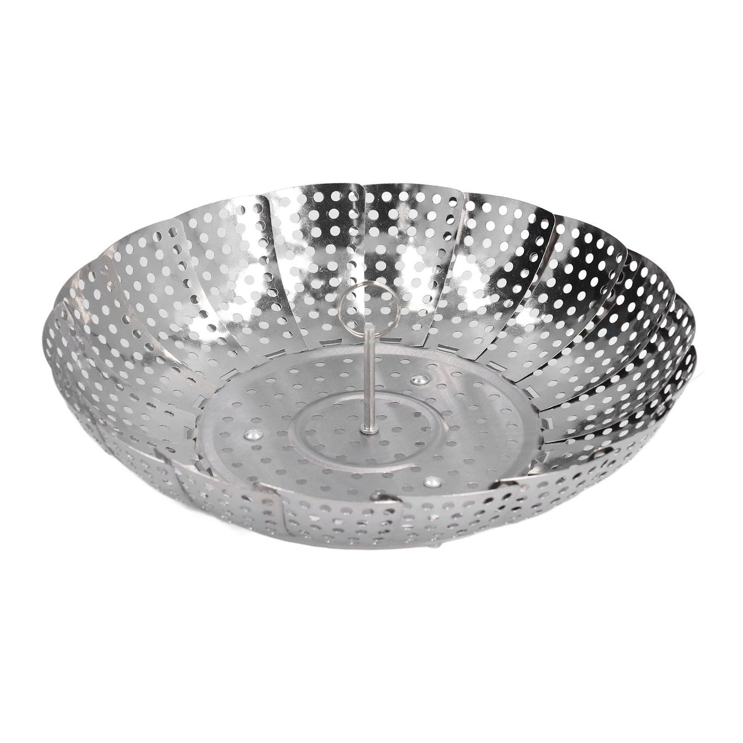 Steaming Plate Detachable Handle Design Retractable Stainless Steel Corrosion Resistant Food Steaming Tray V1294-YM0523-3118220073611
