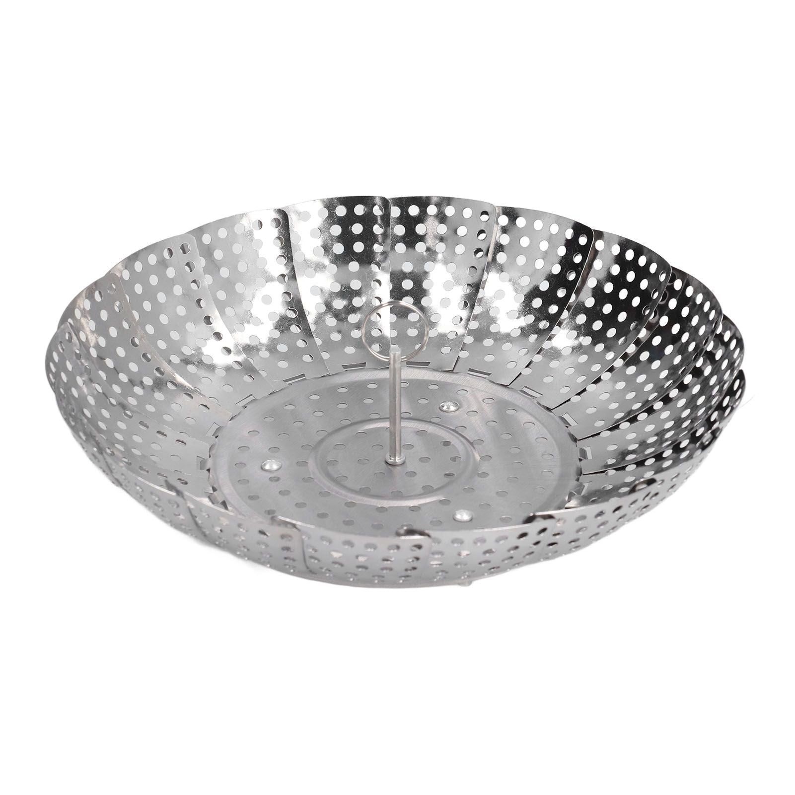 Steaming Plate Detachable Handle Design Retractable Stainless Steel Corrosion Resistant Food Steaming Tray V1294-YM0523-3118220073611
