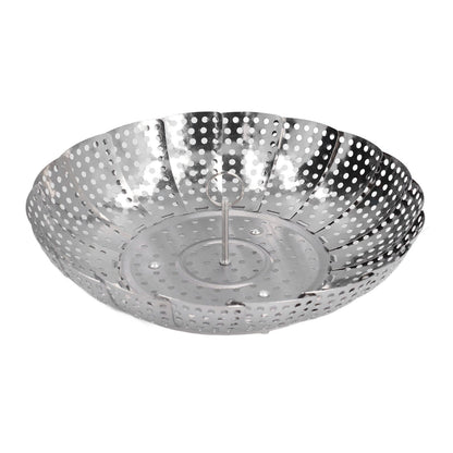 Steaming Plate Detachable Handle Design Retractable Stainless Steel Corrosion Resistant Food Steaming Tray V1294-YM0523-3118220073611