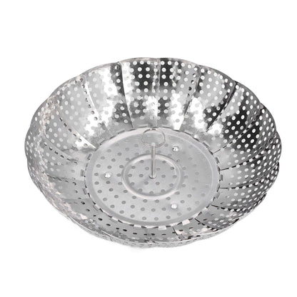 Steaming Plate Detachable Handle Design Retractable Stainless Steel Corrosion Resistant Food Steaming Tray V1294-YM0523-3118220073611