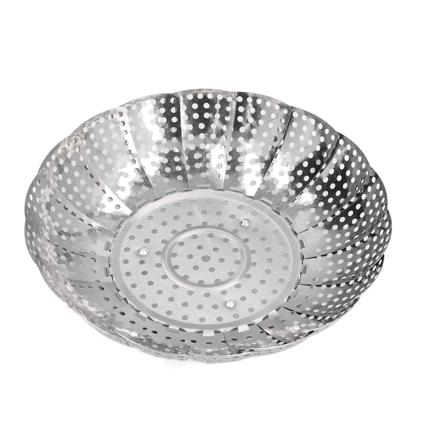 Steaming Plate Detachable Handle Design Retractable Stainless Steel Corrosion Resistant Food Steaming Tray V1294-YM0523-3118220073611