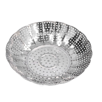 Steaming Plate Detachable Handle Design Retractable Stainless Steel Corrosion Resistant Food Steaming Tray V1294-YM0523-3118220073611