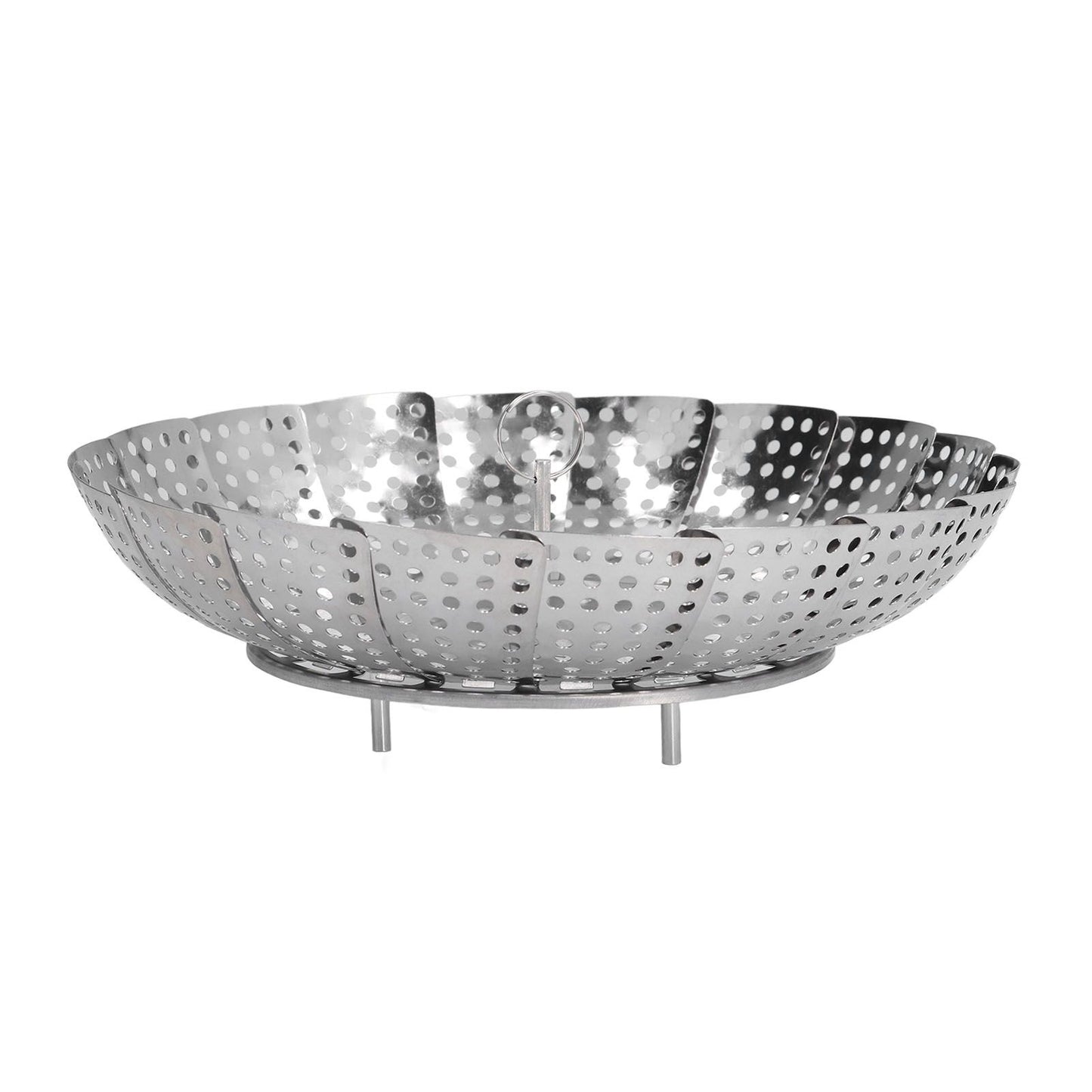 Steaming Plate Detachable Handle Design Retractable Stainless Steel Corrosion Resistant Food Steaming Tray V1294-YM0523-3118220073611