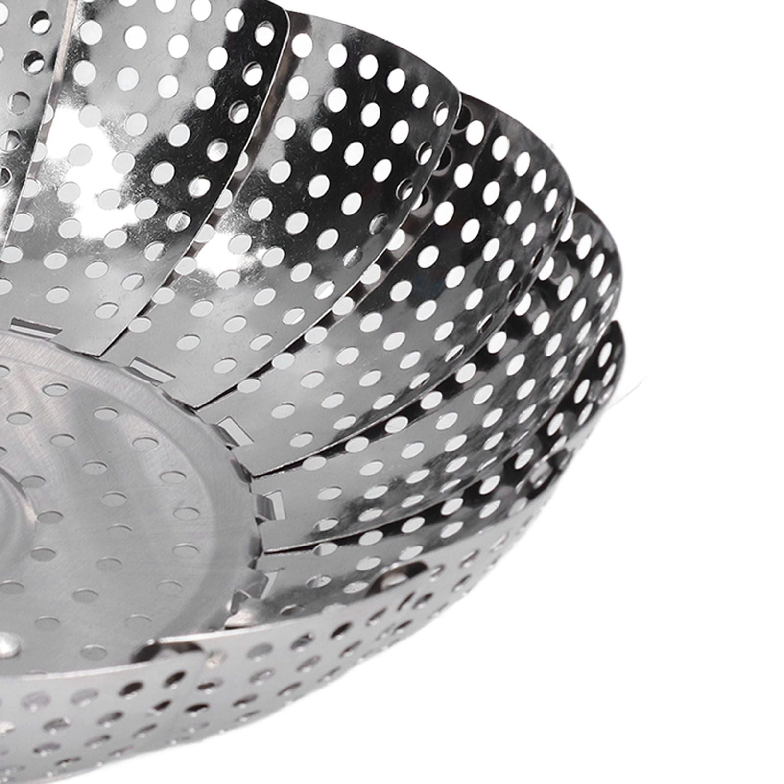 Steaming Plate Detachable Handle Design Retractable Stainless Steel Corrosion Resistant Food Steaming Tray V1294-YM0523-3118220073611
