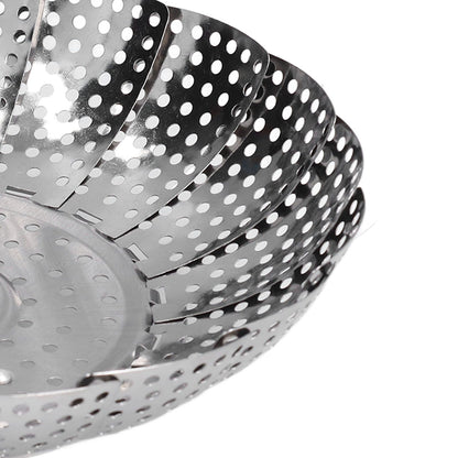 Steaming Plate Detachable Handle Design Retractable Stainless Steel Corrosion Resistant Food Steaming Tray V1294-YM0523-3118220073611