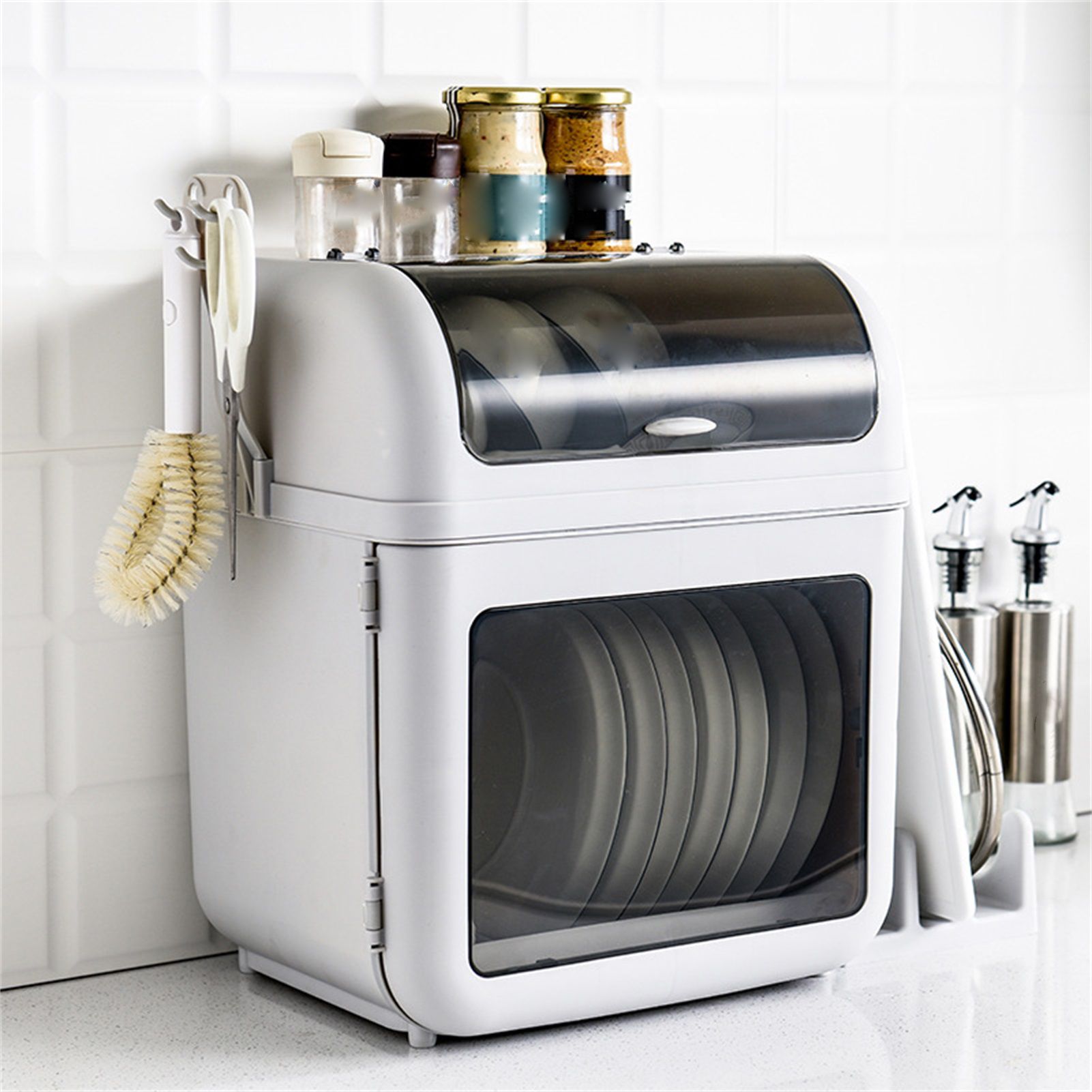 Dish Storage Box Tableware Dishes Bowl Storage Shelf Chopsticks Storage Cabinet for Home V1294-YM0523-3118220073711