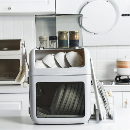 Dish Storage Box Tableware Dishes Bowl Storage Shelf Chopsticks Storage Cabinet for Home V1294-YM0523-3118220073711