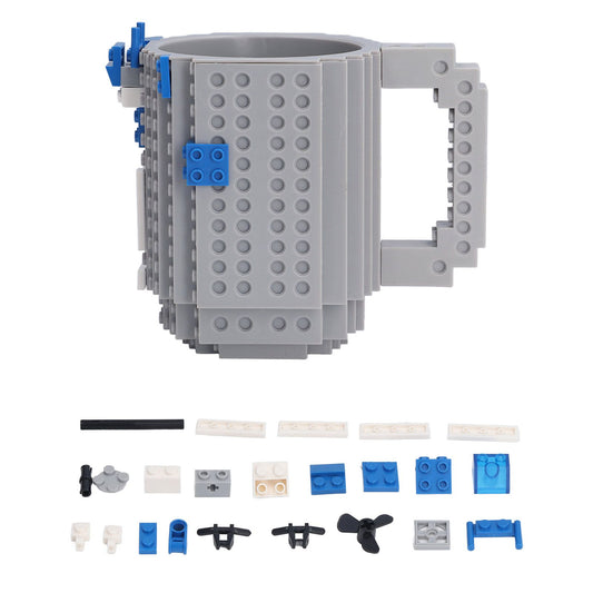 400ml Building Blocks Cups Build On Brick Coffee Mug DIY Novelty Building Blocks Cup for Kids Adults Birthday V1294-YM0523-3118220073812