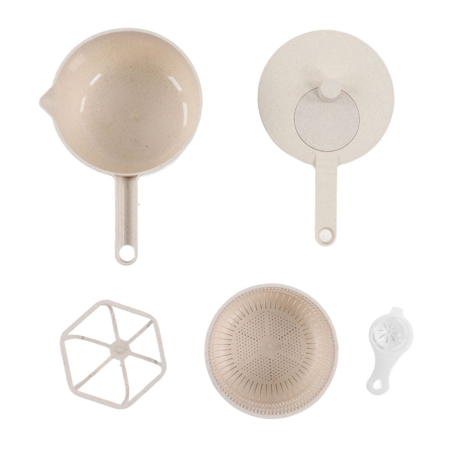 Small Salad Spinner BPA Free Multipurpose Vegetable Washer with Handle and Drain Basket for Home Kitchen V1294-YM0523-3118220074611