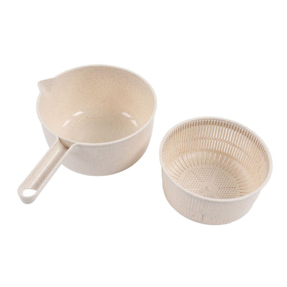 Small Salad Spinner BPA Free Multipurpose Vegetable Washer with Handle and Drain Basket for Home Kitchen V1294-YM0523-3118220074611