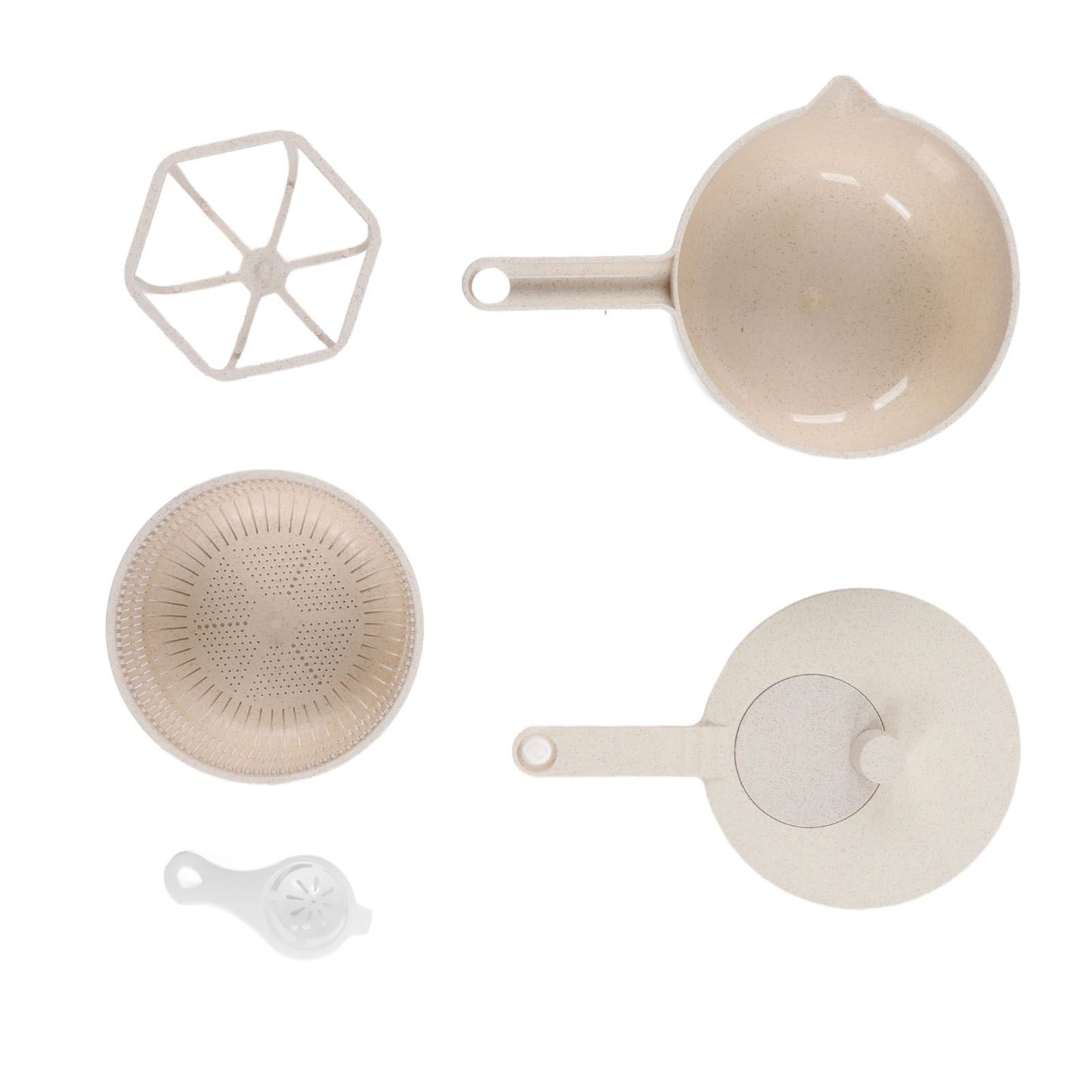 Small Salad Spinner BPA Free Multipurpose Vegetable Washer with Handle and Drain Basket for Home Kitchen V1294-YM0523-3118220074611
