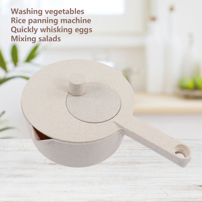 Small Salad Spinner BPA Free Multipurpose Vegetable Washer with Handle and Drain Basket for Home Kitchen V1294-YM0523-3118220074611