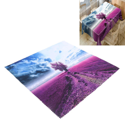 Printed Tablecloth Rectangle Table Cloth TV Cabinet Cover for Kitchen Dining Party Holiday Christmas Red V1294-YM0523-3118220075111
