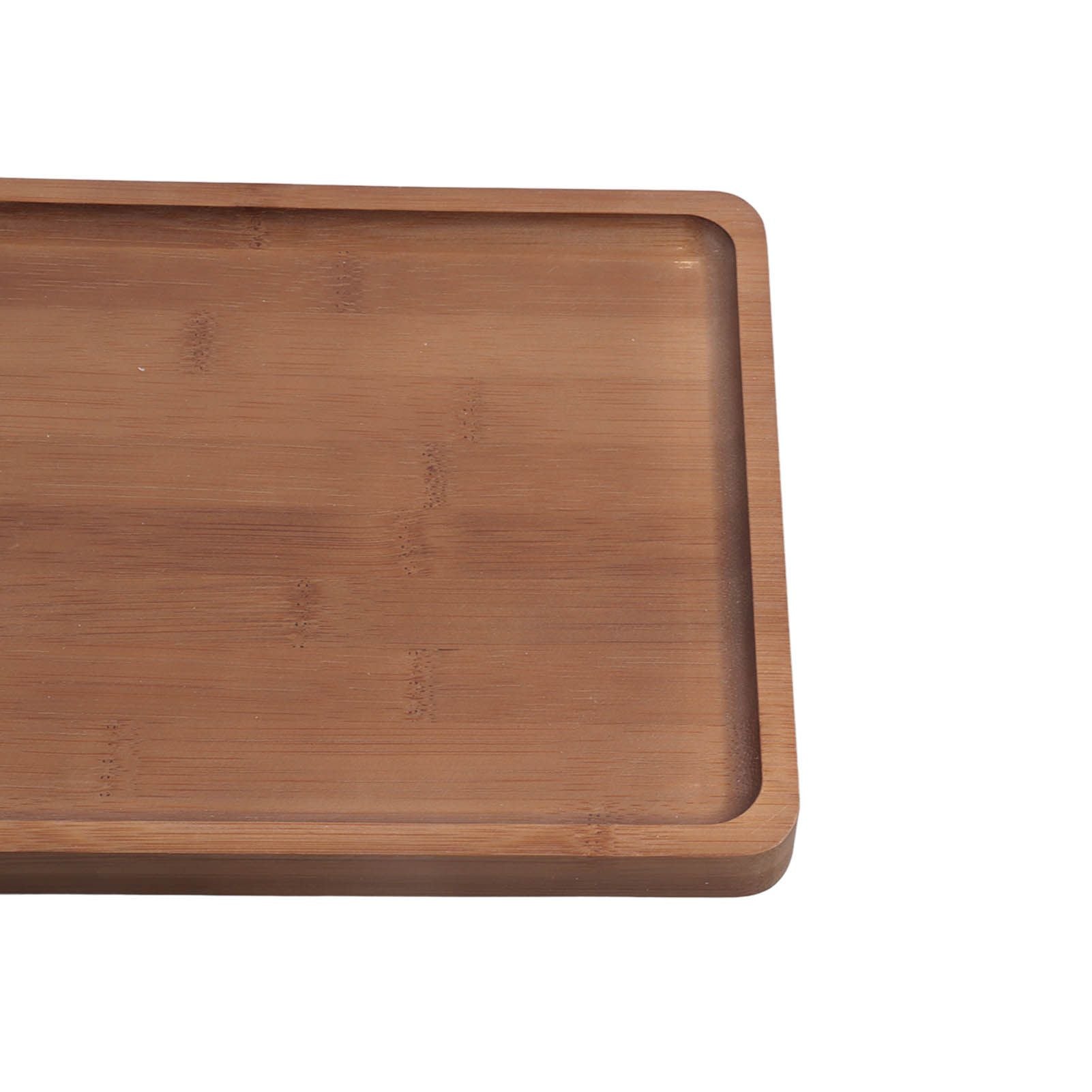 Snack Serving Tray Coffee Ceramic Segmented Long Strip Dishes Set with Bamboo Pallets for Cookies Nuts Bread V1294-YM0523-3118220075611