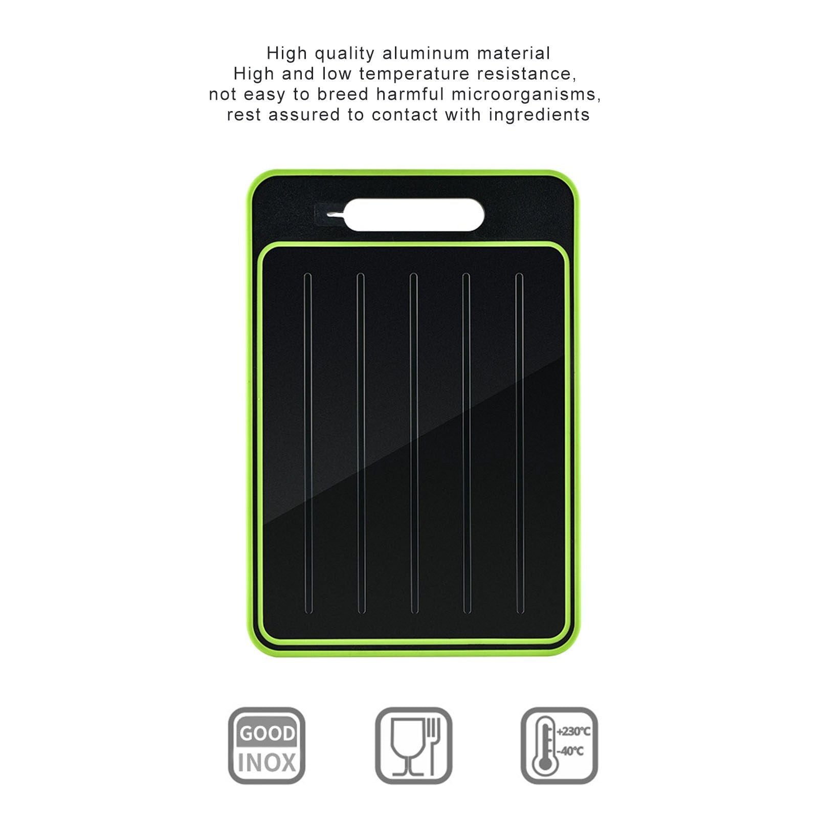 Multifunctional Cutting Board Rapid Thawing Aluminum Alloy Spray Paint Dual Sided Grinding Chopping Board V1294-YM0523-3118220075711