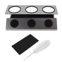 Bottle Drain Drying Rack 304 Stainless Steel Silicone Pad Silver 3 Holes Soda Bottle Drying Rack for Home V1294-YM0523-3118220075811