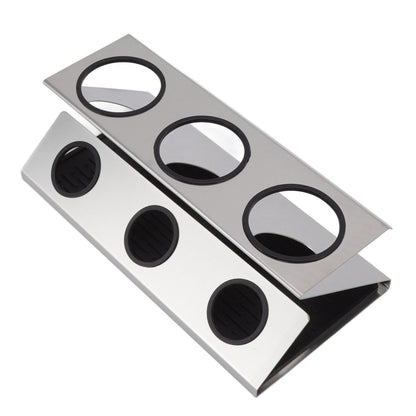 Bottle Drain Drying Rack 304 Stainless Steel Silicone Pad Silver 3 Holes Soda Bottle Drying Rack for Home V1294-YM0523-3118220075811