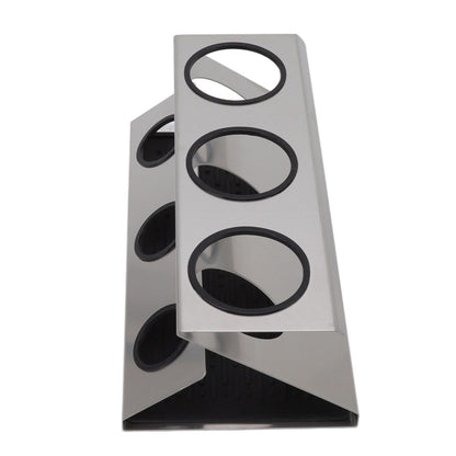 Bottle Drain Drying Rack 304 Stainless Steel Silicone Pad Silver 3 Holes Soda Bottle Drying Rack for Home V1294-YM0523-3118220075811