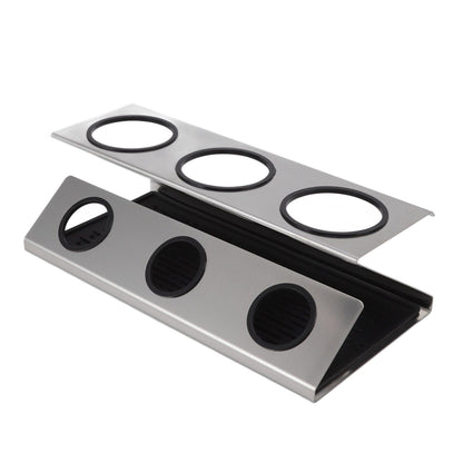 Bottle Drain Drying Rack 304 Stainless Steel Silicone Pad Silver 3 Holes Soda Bottle Drying Rack for Home V1294-YM0523-3118220075811