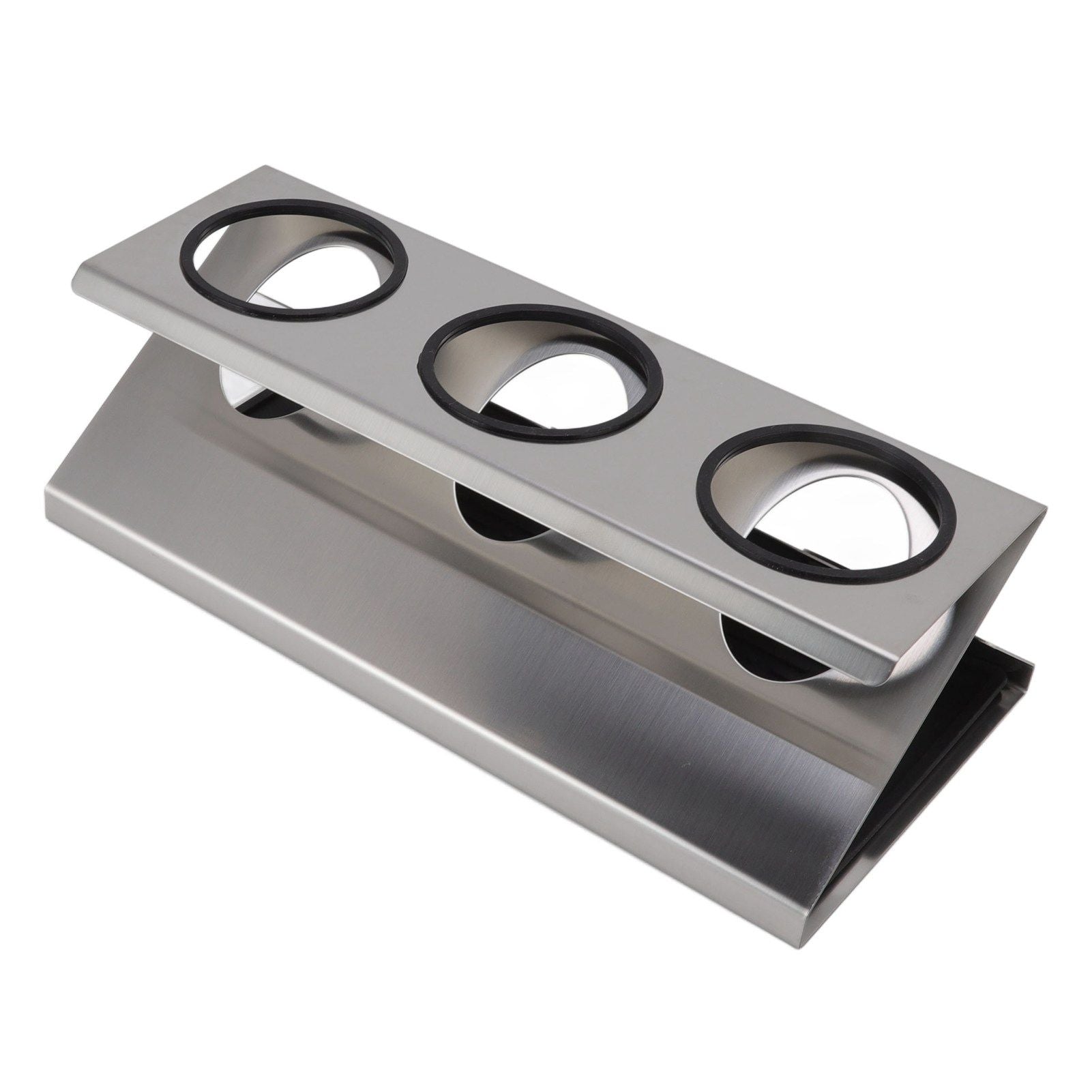 Bottle Drain Drying Rack 304 Stainless Steel Silicone Pad Silver 3 Holes Soda Bottle Drying Rack for Home V1294-YM0523-3118220075811