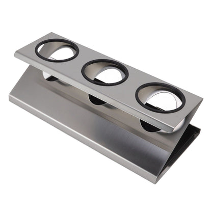 Bottle Drain Drying Rack 304 Stainless Steel Silicone Pad Silver 3 Holes Soda Bottle Drying Rack for Home V1294-YM0523-3118220075811