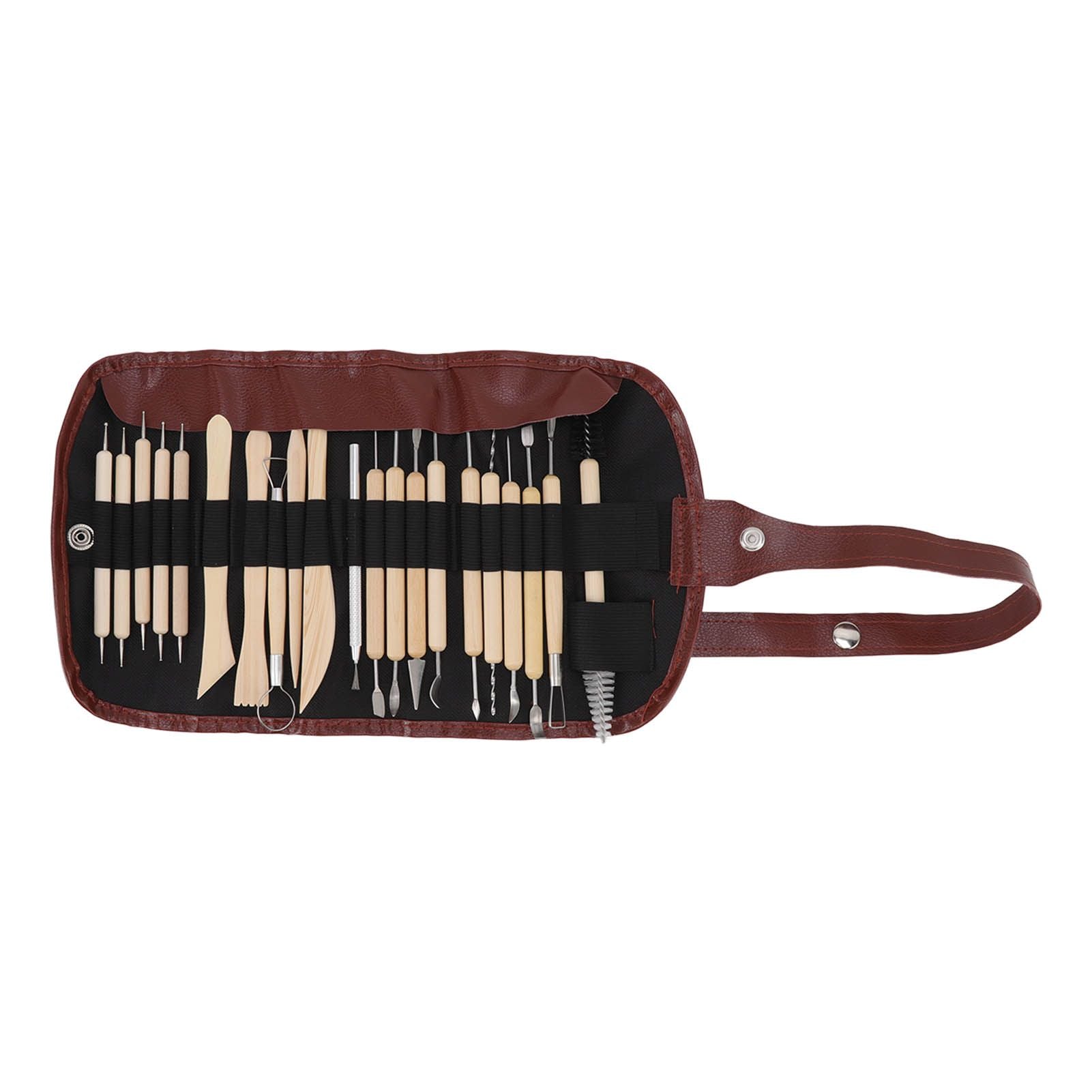 21pcs Polymer Clay Tools Polymer Clay Sculpting Tools with Storage Bag for Beginners Professionals V1294-YM0523-3118220076811