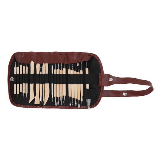 21pcs Polymer Clay Tools Polymer Clay Sculpting Tools with Storage Bag for Beginners Professionals V1294-YM0523-3118220076811