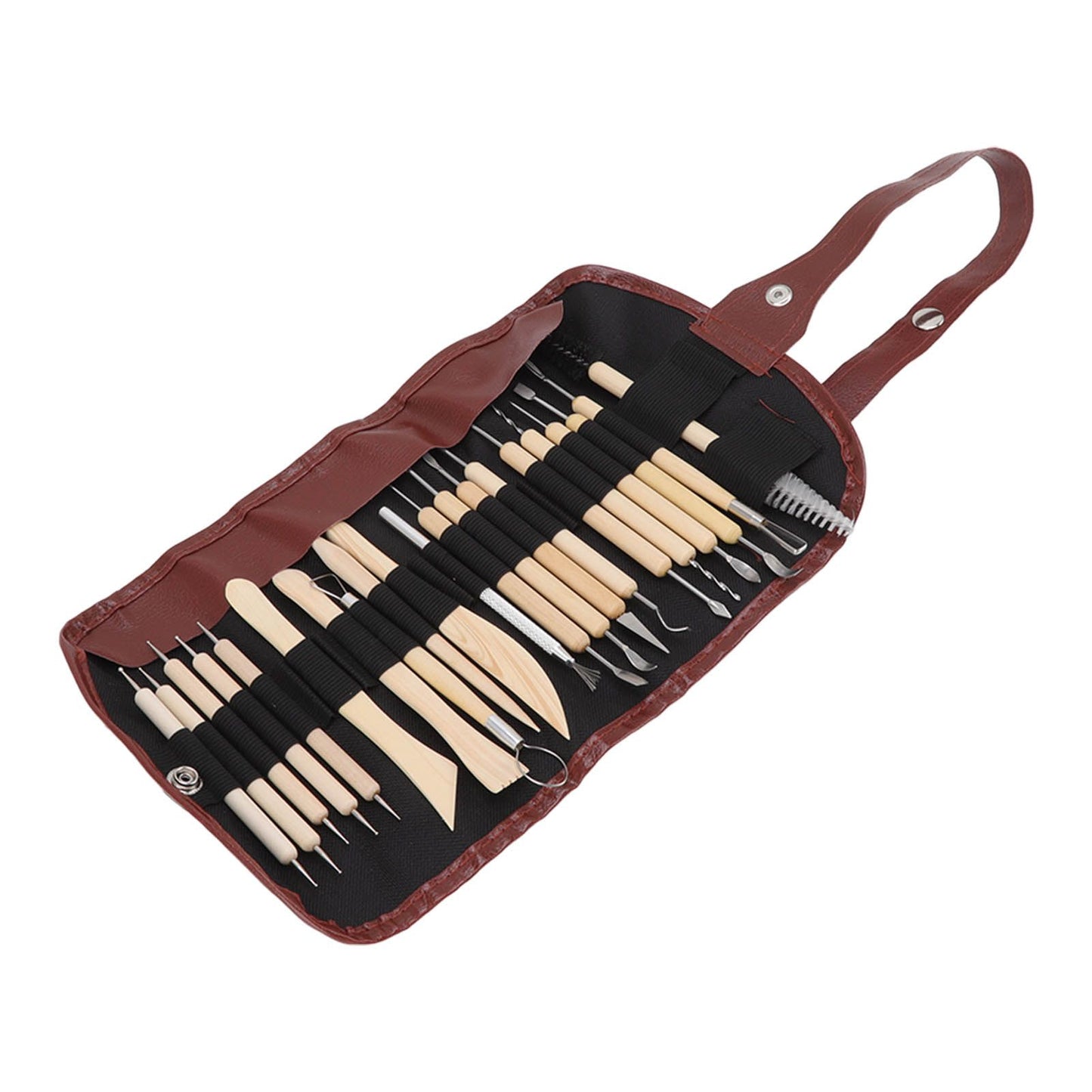 21pcs Polymer Clay Tools Polymer Clay Sculpting Tools with Storage Bag for Beginners Professionals V1294-YM0523-3118220076811