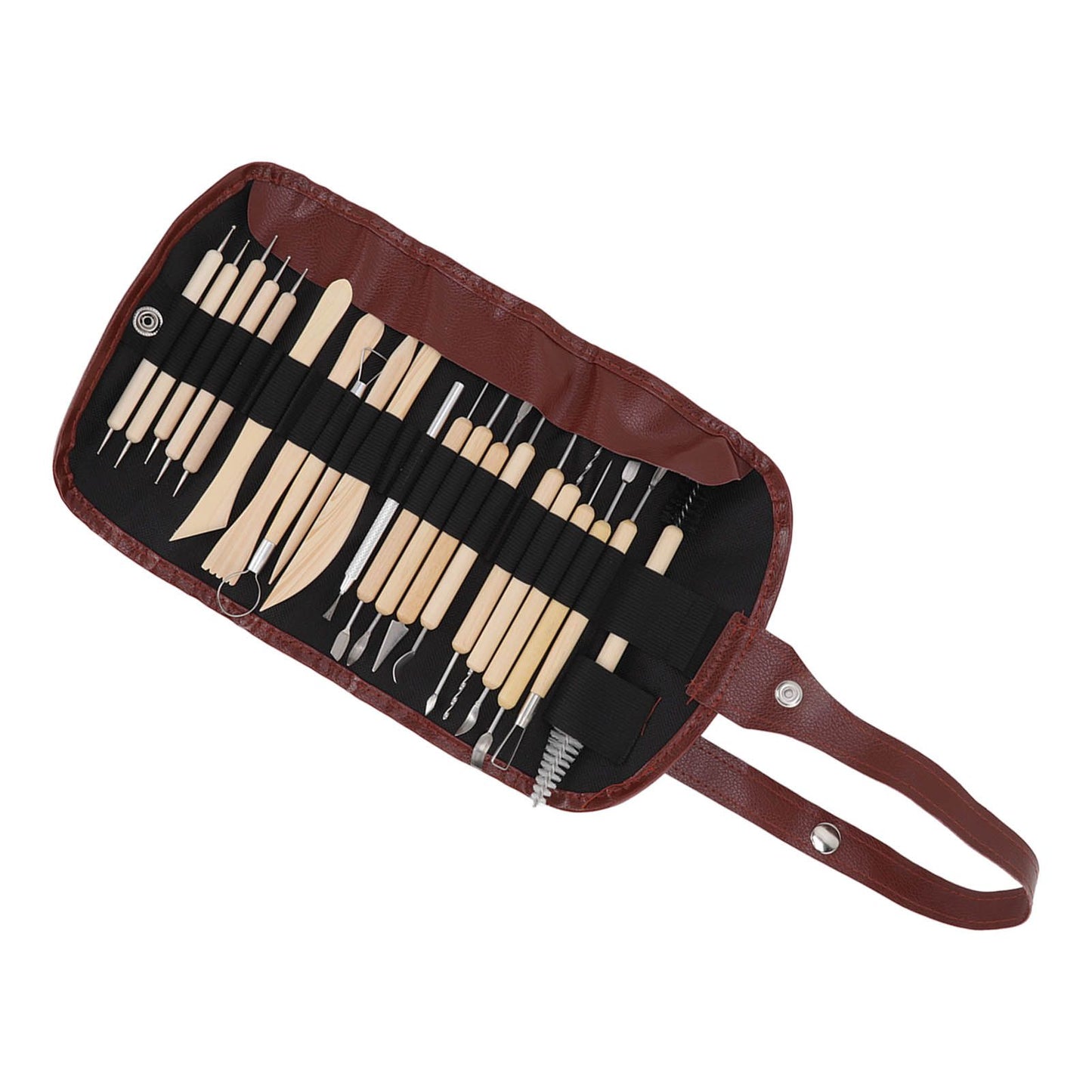21pcs Polymer Clay Tools Polymer Clay Sculpting Tools with Storage Bag for Beginners Professionals V1294-YM0523-3118220076811