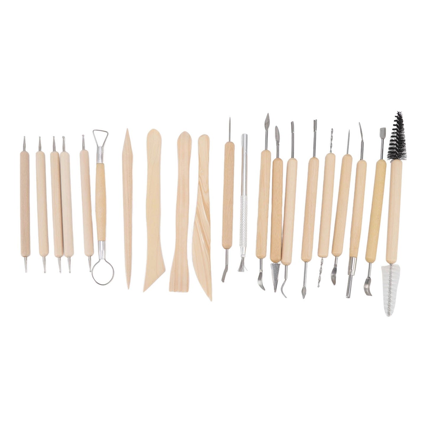 21pcs Polymer Clay Tools Polymer Clay Sculpting Tools with Storage Bag for Beginners Professionals V1294-YM0523-3118220076811