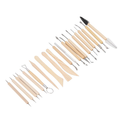 21pcs Polymer Clay Tools Polymer Clay Sculpting Tools with Storage Bag for Beginners Professionals V1294-YM0523-3118220076811