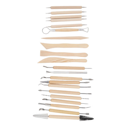 21pcs Polymer Clay Tools Polymer Clay Sculpting Tools with Storage Bag for Beginners Professionals V1294-YM0523-3118220076811