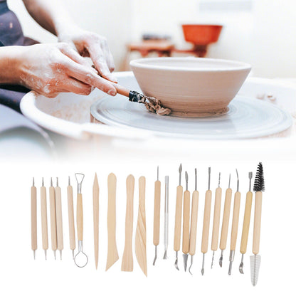 21pcs Polymer Clay Tools Polymer Clay Sculpting Tools with Storage Bag for Beginners Professionals V1294-YM0523-3118220076811