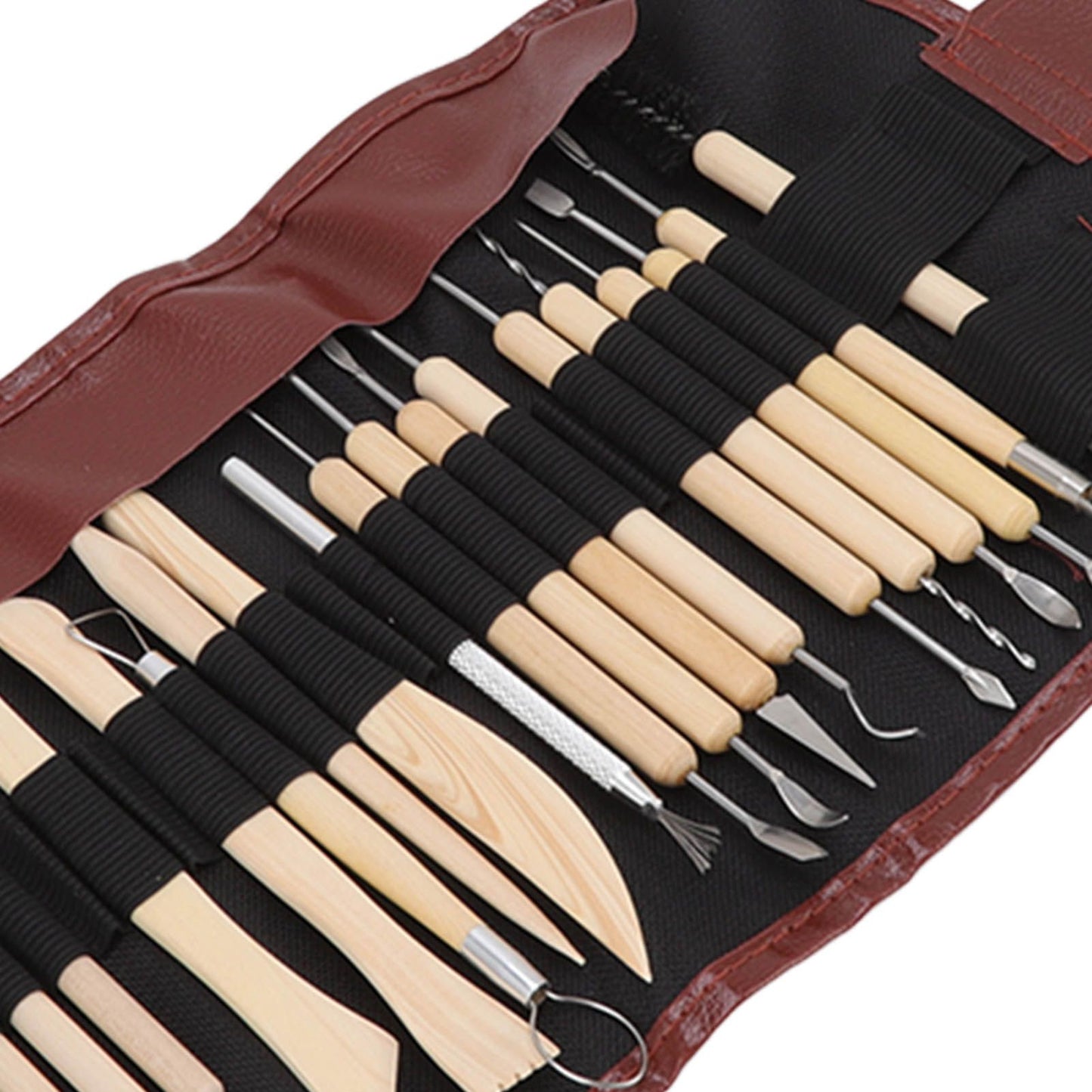 21pcs Polymer Clay Tools Polymer Clay Sculpting Tools with Storage Bag for Beginners Professionals V1294-YM0523-3118220076811