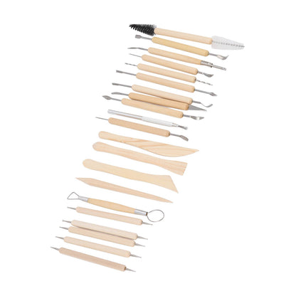 21pcs Polymer Clay Tools Polymer Clay Sculpting Tools with Storage Bag for Beginners Professionals V1294-YM0523-3118220076811
