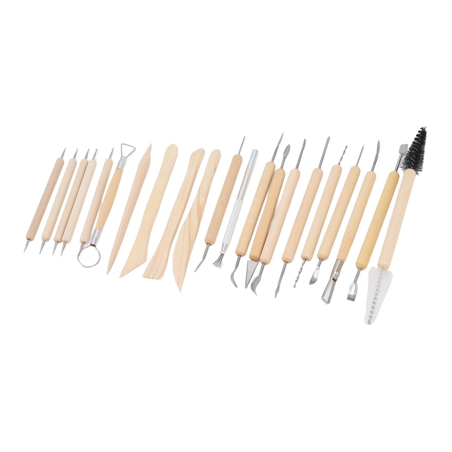 21pcs Polymer Clay Tools Polymer Clay Sculpting Tools with Storage Bag for Beginners Professionals V1294-YM0523-3118220076811