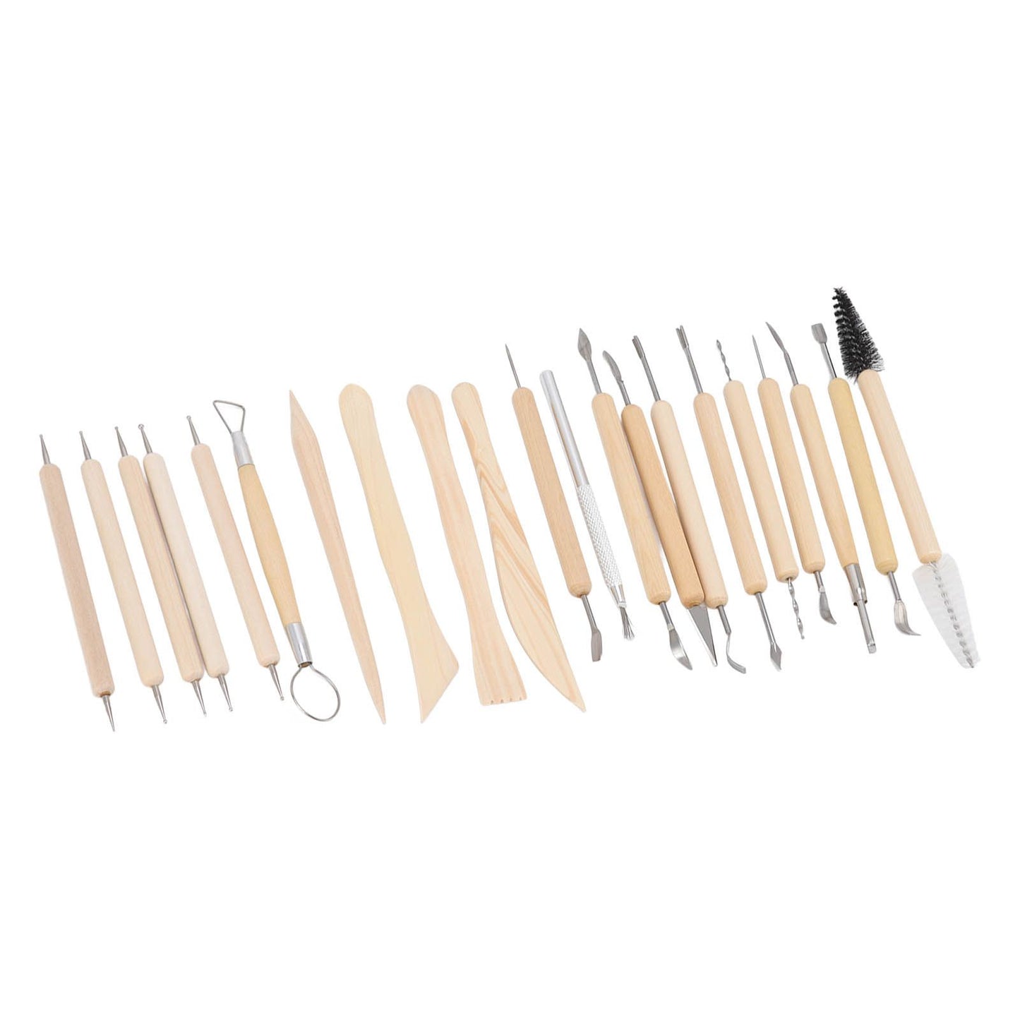 21pcs Polymer Clay Tools Polymer Clay Sculpting Tools with Storage Bag for Beginners Professionals V1294-YM0523-3118220076811
